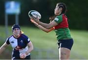 28 December 2024; Ivana Kiripati of Clovers during the Celtic Challenge match between Clovers and Wolfhounds at the UCD Bowl in Dublin. Photo by Piaras Ó Mídheach/Sportsfile