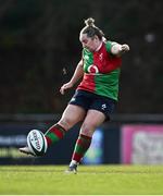 28 December 2024; Nicole Fowley of Clovers during the Celtic Challenge match between Clovers and Wolfhounds at the UCD Bowl in Dublin. Photo by Piaras Ó Mídheach/Sportsfile