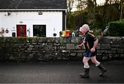 1 January 2025; A participant during the 45th annual Castlecomer Wellie Race in Castlecomer, Kilkenny, ran in aid of a number of local and national charities. Originally started in 1978, the local men decided to run off the Christmas excess by having a race over a cross country circuit. Not being the type of men that would be seen in a pair of proper running shoes, let alone actually own a pair, the most obvious footwear for this type of event was wellingtons. The event also includes a parade and family entertainment throughout the day in Castlecomer. Photo by David Fitzgerald/Sportsfile