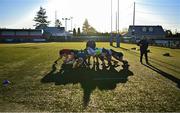 2 January 2025; Midlands players warm-up before the BearingPoint Sarah Robinson Cup Round 3 match between Midlands and North East at Shay Murtagh Park in Mullingar, Westmeath. Photo by Ben McShane/Sportsfile