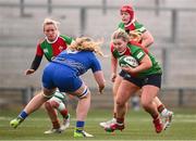 4 January 2025; Sadhbh McGrath of Clovers during the Celtic Challenge match between Clovers and Gwalia Lightning at Kingspan Stadium in Belfast. Photo by Ramsey Cardy/Sportsfile