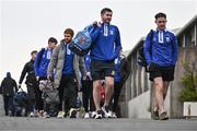 4 January 2025; Ballinderry players arrive before the AIB GAA Football All-Ireland Intermediate Club Championship semi-final match between Austin Stacks and Ballinderry at Parnell Park in Dublin. Photo by Ben McShane/Sportsfile