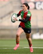 4 January 2025; Amee Leigh Costigan of Clovers during the Celtic Challenge match between Clovers and Gwalia Lightning at Kingspan Stadium in Belfast. Photo by Ramsey Cardy/Sportsfile