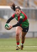 4 January 2025; Ivana Kiripati of Clovers during the Celtic Challenge match between Clovers and Gwalia Lightning at Kingspan Stadium in Belfast. Photo by Ramsey Cardy/Sportsfile