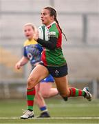 4 January 2025; Emily Lane of Clovers during the Celtic Challenge match between Clovers and Gwalia Lightning at Kingspan Stadium in Belfast. Photo by Ramsey Cardy/Sportsfile