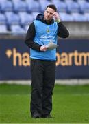 4 January 2025; Ballinderry manager Jarlath Bell before the AIB GAA Football All-Ireland Intermediate Club Championship semi-final match between Austin Stacks and Ballinderry at Parnell Park in Dublin. Photo by Ben McShane/Sportsfile