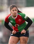 4 January 2025; Ivana Kiripati of Clovers during the Celtic Challenge match between Clovers and Gwalia Lightning at Kingspan Stadium in Belfast. Photo by Ramsey Cardy/Sportsfile