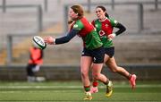 4 January 2025; Caitriona Finn of Clovers during the Celtic Challenge match between Clovers and Gwalia Lightning at Kingspan Stadium in Belfast. Photo by Ramsey Cardy/Sportsfile