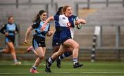 4 January 2025; Niamh O’Dowd of Wolfhounds during the Celtic Challenge match between Wolfhounds and Glasgow Warriors at Kingspan Stadium in Belfast. Photo by Ramsey Cardy/Sportsfile