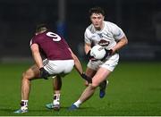 4 January 2025; Alex Beirne of Kildare in action against Cillian McDaid of Galway during the Intercounty Football Challenge match between Kildare and Galway at Cedral St Conleth's Park in Newbridge, Kildare. Photo by Piaras Ó Mídheach/Sportsfile Photo by Piaras Ó Mídheach/Sportsfile