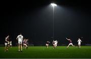 4 January 2025; Alex Beirne of Kildare takes a shot during the Intercounty Football Challenge match between Kildare and Galway at Cedral St Conleth's Park in Newbridge, Kildare. Photo by Piaras Ó Mídheach/Sportsfile