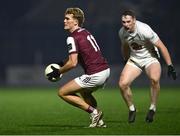 4 January 2025; Sam O'Neill of Galway gets away from James McGrath of Kildare during the Intercounty Football Challenge match between Kildare and Galway at Cedral St Conleth's Park in Newbridge, Kildare. Photo by Piaras Ó Mídheach/Sportsfile