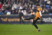 4 January 2025; Austin Stacks goalkeeper Michael Tansley during the AIB GAA Football All-Ireland Intermediate Club Championship semi-final match between Austin Stacks and Ballinderry at Parnell Park in Dublin. Photo by Ben McShane/Sportsfile