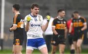 4 January 2025; Jack Bell of Ballinderry celebrates at the final whistle of the AIB GAA Football All-Ireland Intermediate Club Championship semi-final match between Austin Stacks and Ballinderry at Parnell Park in Dublin. Photo by Ben McShane/Sportsfile