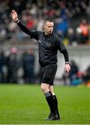 4 January 2025; Referee Michael Kennedy during the Intercounty Hurling Challenge Match between Waterford and Cork at Fraher Field in Dungarvan, Waterford. Photo by Seb Daly/Sportsfile