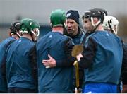 4 January 2025; Waterford selector Dan Shanahan talks to players before the Intercounty Hurling Challenge Match between Waterford and Cork at Fraher Field in Dungarvan, Waterford. Photo by Seb Daly/Sportsfile