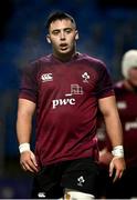 4 January 2025; Aaron O'Brien of Ireland during the friendly match between Ireland U20 and Leinster Development XV at Energia Park in Dublin. Photo by Ben McShane/Sportsfile