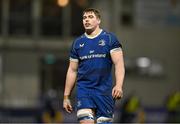 4 January 2025; Diarmuid Mangan of Leinster during the friendly match between Ireland U20 and Leinster Development XV at Energia Park in Dublin. Photo by Ben McShane/Sportsfile