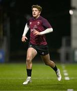 4 January 2025; Charlie Molony of Ireland during the friendly match between Ireland U20 and Leinster Development XV at Energia Park in Dublin. Photo by Ben McShane/Sportsfile