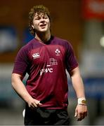 4 January 2025; Mahon Rohan of Ireland during the friendly match between Ireland U20 and Leinster Development XV at Energia Park in Dublin. Photo by Ben McShane/Sportsfile