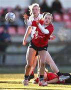 2 January 2025; Aoibhean Reilly of North East during the BearingPoint Sarah Robinson Cup Round 3 match between Midlands and North East at Shay Murtagh Park in Mullingar, Westmeath. Photo by Ben McShane/Sportsfile