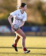 2 January 2025; Emma Wiseman of Midlands during the BearingPoint Sarah Robinson Cup Round 3 match between Midlands and North East at Shay Murtagh Park in Mullingar, Westmeath. Photo by Ben McShane/Sportsfile