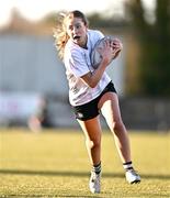 2 January 2025; Isabella Larkin of Midlands during the BearingPoint Sarah Robinson Cup Round 3 match between Midlands and North East at Shay Murtagh Park in Mullingar, Westmeath. Photo by Ben McShane/Sportsfile