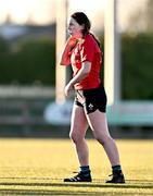 2 January 2025; Emma O'Rourke of North East during the BearingPoint Sarah Robinson Cup Round 3 match between Midlands and North East at Shay Murtagh Park in Mullingar, Westmeath. Photo by Ben McShane/Sportsfile