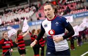 4 January 2025; Eve Higgins of Wolfhounds before the Celtic Challenge match between Wolfhounds and Glasgow Warriors at Kingspan Stadium in Belfast. Photo by Ramsey Cardy/Sportsfile