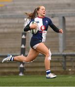 4 January 2025; Amy Larn of Wolfhounds during the Celtic Challenge match between Wolfhounds and Glasgow Warriors at Kingspan Stadium in Belfast. Photo by Ramsey Cardy/Sportsfile