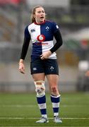 4 January 2025; Eve Higgins of Wolfhounds during the Celtic Challenge match between Wolfhounds and Glasgow Warriors at Kingspan Stadium in Belfast. Photo by Ramsey Cardy/Sportsfile