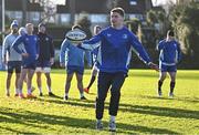 7 January 2025; Jordie Barrett during a Leinster Rugby squad training session at UCD in Dublin. Photo by Sam Barnes/Sportsfile