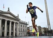 8 January 2025; Efrem Gidey, the Irish Record Holder for the Half Marathon, officially opened entries for the new Dublin City Half Marathon, which will take place on Sunday, 30th of March 2025, starting at 8:30 am in the heart of Dublin City on O'Connell Street. Entries are now open on www.dublincityhalfmarathon.ie. The course will take runners out of the north of the city and will finish back in the city centre. The event is organised by the team behind the Irish Life Dublin Marathon and Race Series, in partnership with Dublin City Council, the official event partner. Photo by Sam Barnes/Sportsfile