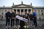 8 January 2025; Pictured at the official opening of entries for the new Dublin City Half Marathon is Lord Mayor of Dublin Emma Blain, centre, with, from left, Colin Sharkey from the Dublin City Sports & Wellbeing Partnership, Race Director Jim Aughney, Lucy Barrett of Raheny AC, Irish Half Marathon Record Holder Efrem Gidey of Conliffe Harriers, Dublin City Sports & Wellbeing  Partnership Athletics Officer Colette Quinn and Rob Abbey from the Dublin City Sports & Wellbeing Partnership. The event which will take place on Sunday, 30th of March at 08:30am is organised by the team behind the Irish Life Dublin Marathon and Race Series, in partnership with Dublin City Council, the official event partner. Entries are now open on www.dublincityhalfmarathon.ie. Photo by Sam Barnes/Sportsfile