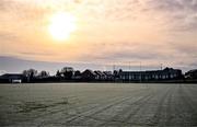 8 January 2025; A view of the pitch conditions after the postponement of the Electric Ireland Higher Education GAA Sigerson Cup Round 1 match between St Mary's University College and Queens University at Michael Davitts GAC in Belfast. Photo by Ben McShane/Sportsfile