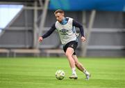 10 January 2025; Sean Hoare during a St Patrick's Athletic pre-season training session at the National Indoor Arena on the Sport Ireland Campus in Dublin. Photo by Stephen McCarthy/Sportsfile