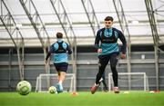 10 January 2025; Simon Power during a St Patrick's Athletic pre-season training session at the National Indoor Arena on the Sport Ireland Campus in Dublin. Photo by Stephen McCarthy/Sportsfile