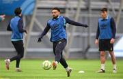 10 January 2025; Jake Mulraney during a St Patrick's Athletic pre-season training session at the National Indoor Arena on the Sport Ireland Campus in Dublin. Photo by Stephen McCarthy/Sportsfile