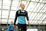 10 January 2025; Tom Grivotsi during a St Patrick's Athletic pre-season training session at the National Indoor Arena on the Sport Ireland Campus in Dublin. Photo by Stephen McCarthy/Sportsfile