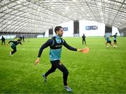 10 January 2025; Zach Elbouzedi during a St Patrick's Athletic pre-season training session at the National Indoor Arena on the Sport Ireland Campus in Dublin. Photo by Stephen McCarthy/Sportsfile