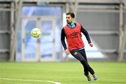 10 January 2025; Zach Elbouzedi during a St Patrick's Athletic pre-season training session at the National Indoor Arena on the Sport Ireland Campus in Dublin. Photo by Stephen McCarthy/Sportsfile