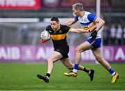 11 January 2025; Brian Looney of Dr Crokes in action against Ciarán McGinley of Errigal Ciarán during the AIB GAA Football All-Ireland Senior Club Championship semi-final match between Dr Crokes and Errigal Ciarán at Cedral St Conleth's Park in Newbridge, Kildare. Photo by Piaras Ó Mídheach/Sportsfile