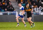 11 January 2025; Peter Óg McCartan of Errigal Ciarán celebrates after scoring the last point in the second half of normal time to send the match to extra-time during the AIB GAA Football All-Ireland Senior Club Championship semi-final match between Dr Crokes and Errigal Ciarán at Cedral St Conleth's Park in Newbridge, Kildare. Photo by Piaras Ó Mídheach/Sportsfile