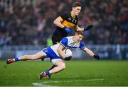 11 January 2025; Peter Harte of Errigal Ciarán in action against Gavin White of Dr Crokes during the AIB GAA Football All-Ireland Senior Club Championship semi-final match between Dr Crokes and Errigal Ciarán at Cedral St Conleth's Park in Newbridge, Kildare. Photo by Piaras Ó Mídheach/Sportsfile