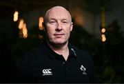 14 January 2025; Head coach Neil Doak poses for a portrait during an Ireland Men's U20s squad announcement and media day at PwC HQ in Spencer Dock, Dublin. Photo by Ben McShane/Sportsfile