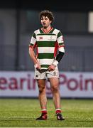 7 January 2025; Arthur Morphew of St Columba’s College during the Bank of Ireland Leinster Rugby Boys Schools Vinnie Murray Cup 1st Round match between St Columba’s College and Wilson’s Hospital School at Energia Park in Dublin. Photo by Ben McShane/Sportsfile