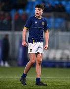 7 January 2025; Mark Glynn of Wilson's Hospital during the Bank of Ireland Leinster Rugby Boys Schools Vinnie Murray Cup 1st Round match between St Columba’s College and Wilson’s Hospital School at Energia Park in Dublin. Photo by Ben McShane/Sportsfile