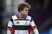 7 January 2025; Vito Wiesner of St Columba’s College during the Bank of Ireland Leinster Rugby Boys Schools Vinnie Murray Cup 1st Round match between St Columba’s College and Wilson’s Hospital School at Energia Park in Dublin. Photo by Ben McShane/Sportsfile