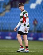 7 January 2025; David Cron of St Columba’s College during the Bank of Ireland Leinster Rugby Boys Schools Vinnie Murray Cup 1st Round match between St Columba’s College and Wilson’s Hospital School at Energia Park in Dublin. Photo by Ben McShane/Sportsfile