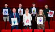 16 January 2025; In attendance are, front row from left, Michael Bond, Bríd Stack, and Ursula Jacob, back row from left, Pádraic Maher, Ronan Clarke, Eamon McGee and Ben O'Connor during the launch of TG4's award-winning Laochra Gael series at the Light House Cinema in Dublin. The Gaelic sport biography series returns with eight new GAA legends profiled for Season 23. Photo by Seb Daly/Sportsfile